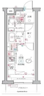 クレヴィスタ阪東橋【7階】の間取り