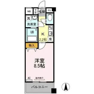 AT HAKKEY【2階】の間取り