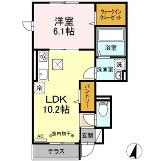 COLMAR(コルマール)【1階】の間取り