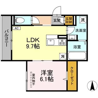 ボヌール【2階】の間取り