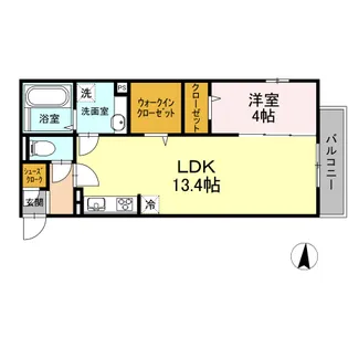 アネックス永野【3階】の間取り