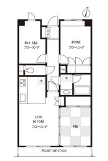 パークノヴァ南町田【5階】の間取り