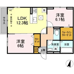 セッテ【1階】の間取り