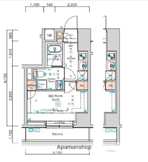 スクエアシティ横濱大通り公園AZ【1階】の間取り