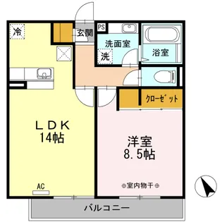 プリマヴェーラ【1階】の間取り