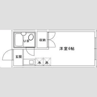 ポルシェ飯山【306号室】の間取り