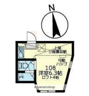 ユナイト白楽アンシャンテ【1階】の間取り