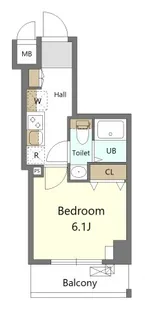 S−RESIDENCE横濱吉野町burgeon【4階】の間取り