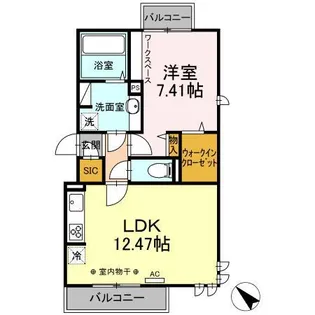 LAPIS上星川【2階】の間取り