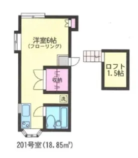 コーポ七沢【2階】の間取り