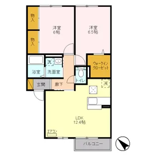 グランド ソレーユ【1階】の間取り