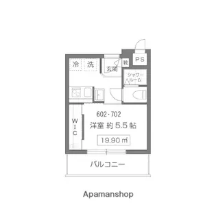 ベルストーク1【8階】の間取り
