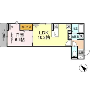 ウィスタリナ【2階】の間取り