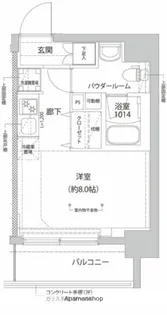 RELUXIA横濱反町【6階】の間取り