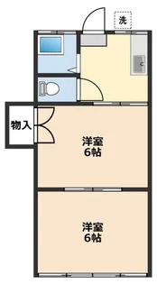 寺岡コーポ【1階】の間取り