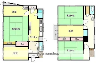 神奈川県横浜市南区庚台【一戸建】の間取り