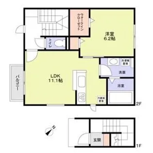 鵠沼カハカイ【2階】の間取り