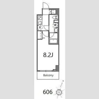 ティーステージジェイアール浜川崎【6階】の間取り