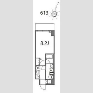 ティーステージジェイアール浜川崎【6階】の間取り