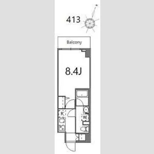 ティーステージジェイアール浜川崎【4階】の間取り