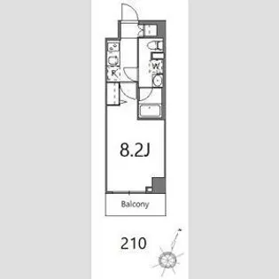 ティーステージジェイアール浜川崎【2階】の間取り