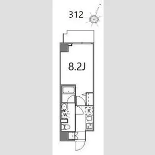 ティーステージジェイアール浜川崎【3階】の間取り