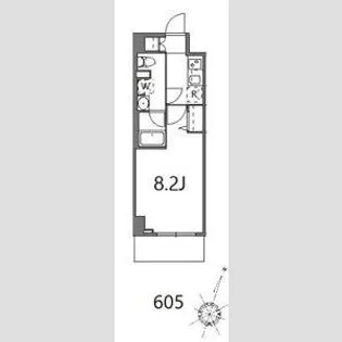 ティーステージジェイアール浜川崎【6階】の間取り