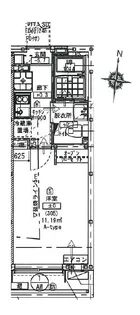 リープ横浜橋【3階】の間取り