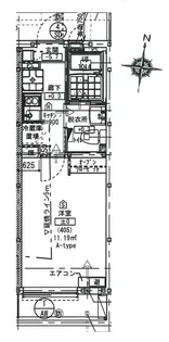 リープ横浜橋【4階】の間取り