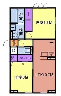 フィレール・ボヌール【1階】の間取り