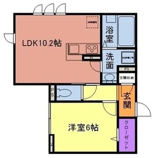 フィレール・ボヌール【1階】の間取り