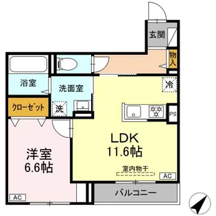 D’BLESS上大岡【3階】の間取り