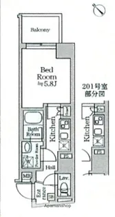 ティモーネグランデ横浜ノース【2階】の間取り