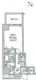 ティモーネグランデ横浜ノース【2階】の間取り