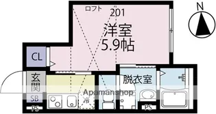 ラピス【2階】の間取り
