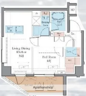 LUXENA PAWS藤沢【5階】の間取り