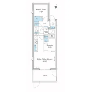 スタイリオ池上SOUTH【1階】の間取り