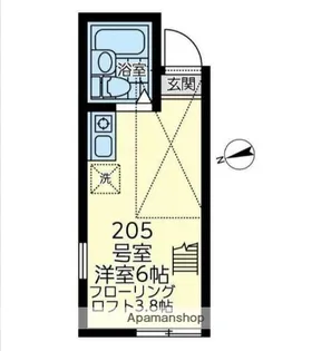 ユナイト野島リオプラテンセ【2階】の間取り