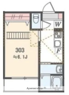 アザーレ・パッシオ本厚木B【3階】の間取り