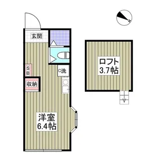パレス杉田V【1階】の間取り