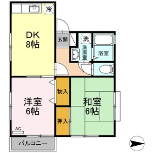 グローヴ I【1階】の間取り