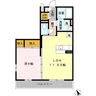 スカイハイツ【2階】の間取り