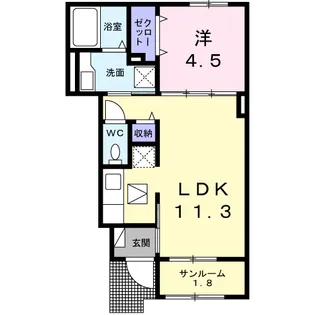 パークサイド【1階】の間取り