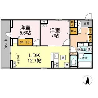 エスペリア中央林間5丁目【1階】の間取り
