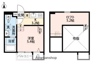 古淵メルカード【1階】の間取り