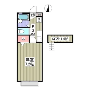 サニーヴェール横浜【1階】の間取り