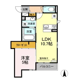 アンベリールライツ【3階】の間取り