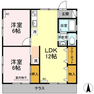 ベルドール【1階】の間取り