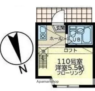 ユナイト南太田ジヴェルニー【1階】の間取り
