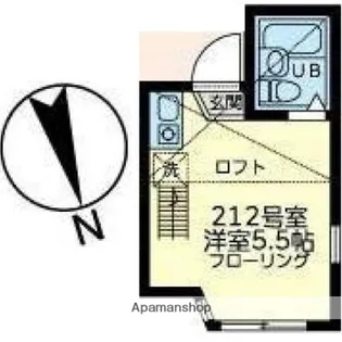 ユナイト南太田ジヴェルニー【2階】の間取り